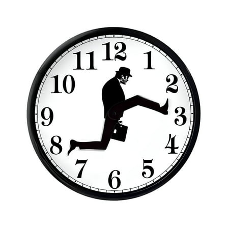 DESIGNICE Silly Walk Wall Clock Creative Silent Mute Clock Wall Art For Home Living Room Decor Household Supplies