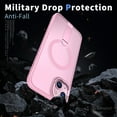 thumbnail image 6 of for iPhone 15 Case with Kickstand, Support Wireless Charging, Compatible with Magsafe, Military-Grade Protection Shockproof Slim Fit Bracket Back Case for iPhone 15, Pink, 6 of 6