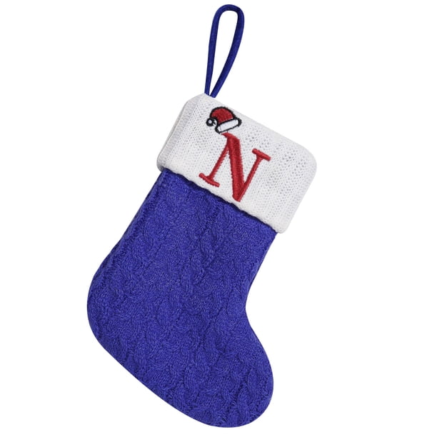 Adornos navideños, adornos navideños, regalos navideños, medias de punto, medias de lana, letras bordadas, bolsas de regalo de dulces para niños, medias, bolsas de regalo, decorar, decorar