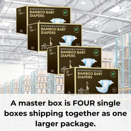 Geffen On The Go Bamboo Disposable Diapers, Size 2, Count - 32