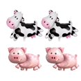 thumbnail image 1 of UY 4 Globos Grandes de Animales de Granja en Mylar Vaca y Cerdo, 1 of 3