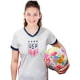 thumbnail image 5 of Icon Sports Official Licensed U.S. Soccer 4 Star USWNT Players Girl's Game Day Shirts Football Tee Top - WSmi1, 5 of 5