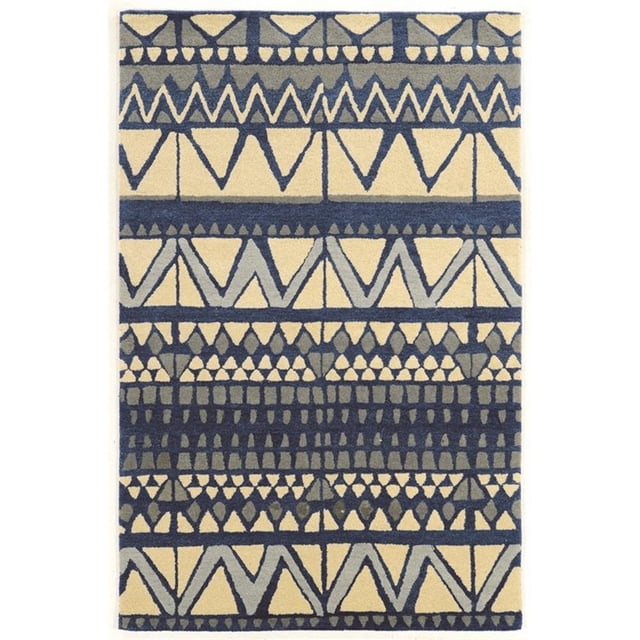 Linon Aspire Comp Hand Tufted Wool 2'x3' Rug in Ivory