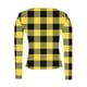 thumbnail image 5 of RKSTN Women's Long Sleeve Ribbed Knitted Shirts Oversized Crewneck Plaid Print Slim T Shirts Top Womens Casual Plus Size Round Neck Checkered Printed Stretch Loose Comfy Tee Fall Spring Clothes, 5 of 8