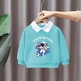 thumbnail image 6 of Falkdiz Long Sleeve Shirts for Boys Comfy Polo Pullover Outdoor Casual Stylish Boys Tshirts Graphic,Sky Blue,Size: 9-10, 6 of 8