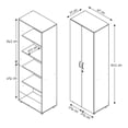 thumbnail image 3 of Mueble Auxiliar Maderkit Alicante Blanco Nevado 60 cm Ancho x 168.9 cm Alto x 40.5 cm Fondo, 3 of 10