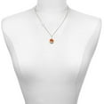 thumbnail image 2 of Delight Jewelry Hot Orange Hibiscus Flowers Spinner - Silvertone Class of 2026 Delicate Bar Necklace, 18.75", 2 of 4