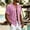 Pink, variant on Men's Short Sleeve Linen Button Down Shirts Collarless V-Neck Untucked Casual Summer Old Money Tops, 2XL
