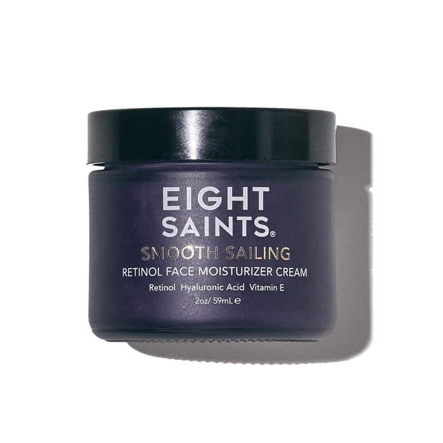 Eight Saints Crème Hydratante pour le Visage au Rétinol, pour Raffermir le Visage, le Cou et les Rides et Ridules des Yeux, Lotion Hydratante Profonde, Sans Parfum, 2 Onces