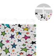 thumbnail image 5 of Yayeee Shower Curtain with Hooks 72"x72" Waterproof Fabric Bathroom Hanging Decor, Green Stars, 5 of 5