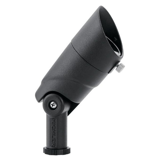 Kichler 16016BKT27 Landscape LED Adjustable Lumen Small Accent - 35 Degree Flood, Textured Black