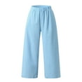 thumbnail image 3 of FNFYFH Clearance Comfortable Ladies Linen Trousers, 3 of 7