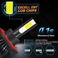 thumbnail image 2 of For Ford F250 F350 F450 2005-2020 LED Headlight Bulbs 9008/H13 High/Low Beam 6000K White 4pcs, 2 of 9