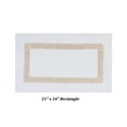 thumbnail image 3 of Better Trends 3 Piece Bathroom Rugs Set 100% Cotton Soft Bath Mat Water Absorbent, Reversible, Machine Washable for Home, Bathroom Decor Toilet Base Contour Mat, Hotel Collection - White/Sand, 3 of 6
