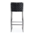 thumbnail image 7 of Butler Specialty Company Urban Woven Leather Rectangular  28" Barstool - Black, 7 of 7