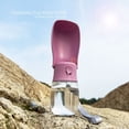 thumbnail image 2 of HLONK Bouteille d'Eau Pliable pour Chien Distributeur d'Eau Portable Bouteille d'Eau pour Animal de Compagnie d'Extérieur pour Chien Chat Chiot Marche Randonnée Voyage. Accessoires pour Chiot Compatibles Lave-Vaisselle 10oz, 2 of 7