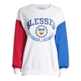 thumbnail image 6 of License Juniors’ Blessed Graphic Sweatshirt, 6 of 6