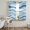 Blue, Navy, Sky Blue, Denim, variant on Navy Blue Waves Sheer Curtains 96 Inch Length 2 Panels Set, Summer Beach Blue Ombre Coastal Voile Window Treatment Semi Sheer Long Curtains Drapes for Bedroom/Living Room/Kitchen 52"x96"x2
