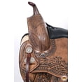 thumbnail image 6 of 15 In HILASON Western Horse Saddle American Leather Flex Tree Trail & Pleasure Antique Brown, 6 of 8