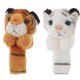 thumbnail image 1 of FELTECHELECTR 2 pulseras de animales adorables con dibujos animados de peluche para fiestas de cumpleaños infantiles en la jungla., 1 of 7