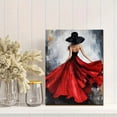 thumbnail image 2 of Lady in Red Dress Art Decorative Painting/Canvas Print， Suitable for Living Room， Bedroom， Office， Hotel， Gallery and Hallway Decoration., 2 of 8