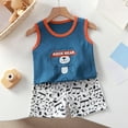 thumbnail image 4 of Futezty Toddler Boys Clothes Summer Outfit Sets, Toddler Boys Short Sleeve Clothing Children Kidssolid Colour Sleeveless Tops Shorts Outfits, 4 of 5