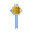 thumbnail image 2 of One-Click Self-Cleaning Pet Comb Stainless Steel Needle Massage Brush Hair Removal Flea Comb Size 7.87x3.94x1.57 Inches (Blue/B), 2 of 6