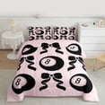 thumbnail image 2 of Feelyou Fashion Bow-tie Queen Comforter Set, Cartoon Billiards Bedding Comforter Set, 3pcs, 2 of 8