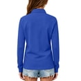 thumbnail image 6 of Abcomgle Uniform Shirts for Girls 6 To 7 Long Sleeve Pique Polo Shirt with Collar Button Down Girls Uniform Shirts Moisture-Wicking Lightweight Girls Pullover, 6 of 7