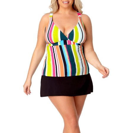 Anne Cole Plus - Halter Twist Back Tankini