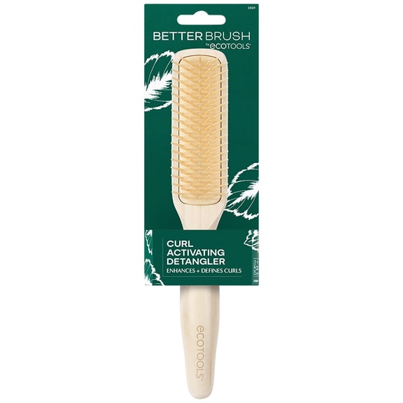 EcoTools Curl Activating Detangler Hair Brush, Bamboo