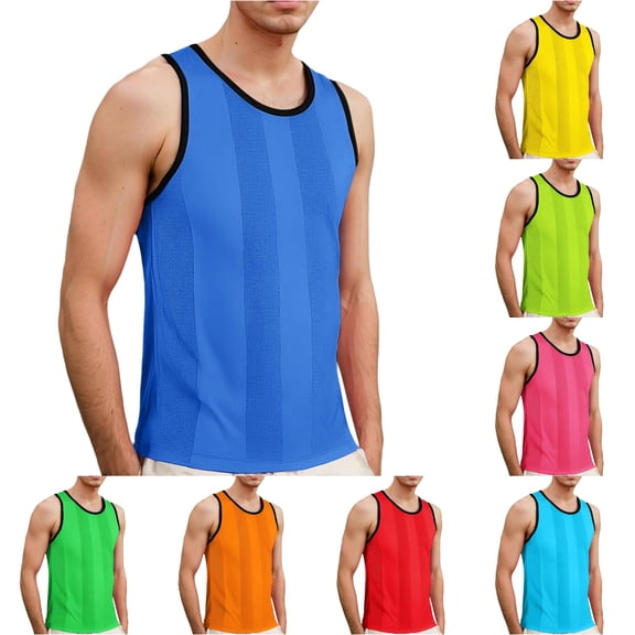 Tank Tops for Men Sleeveless Crew Neck Mens Summer Loose Mens Workout Tank Tops