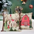 thumbnail image 4 of Fundas de Almohada Hlonon Navidad 40 cm x 40 cm Juego de 4 Algodón, 4 of 7