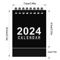 Mini Desk Calendar 2024 for Planning Daily Scheduler Small Calendar