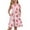 Pink, variant on Girls Short Sleeve Summer Dress Kids Twirly A-Line Short Sleeve T-Shirt Dresses Daisy Floral Crew Neck Swing Pleated Sundresses with Pockets for 4-14t Kids,Purple 7-8 Years