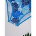 thumbnail image 6 of YiZYiF Big Little Girls One-piece Swimwear Long Sleeves Printed Patterns Bathing Suit,Sizes 4-16 Blue Flower 12, 6 of 7
