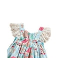 thumbnail image 4 of goowrom Robe pour Enfants, Motifs de Dessins Animés à Paillettes Col en U Manches Courtes une-Pièce, 4 of 8