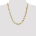 thumbnail image 2 of 14k 6.75mm Concave Open Figaro Chain in 14k Yellow Gold, 2 of 3