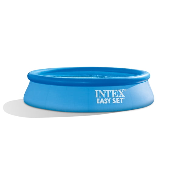 Intex 28111ST 8ft x 30in Easy Set Inflatable Kids Swimming Pool with Filter Pump, Navy Blue