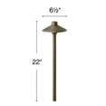 thumbnail image 3 of Hinkley Lighting 16055MZ-LED Luna 1 Light Landscape Path Light,, 3 of 4