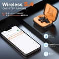 thumbnail image 3 of Auriculares inalámbricos THREE PEACHES Auriculares Bluetooth 5.4 negros, 3 of 7