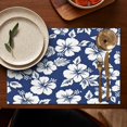 thumbnail image 5 of Pioneer Flower Floral Print Pattern Summer Placemats Table Placemats Set Of 4-Linen Kitchen Washable Placemats Table Mats 12x18 Inch Non-Slip Heat Resistant, 5 of 6