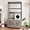 Gray, variant on Kicctian Cat Litter Box Enclosures with Storage Rack, Enclosed Litter Box Furniture, Hammock, Sisal Balls and Cat Scratching Mat,Brown
