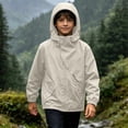 thumbnail image 4 of MexChoioe Kids Hooded Windbreaker Full Zip Long Sleeve Outerwear with Pockets Fall Winter Lightweight Hiking Anorak Jacket for Boys, 4 of 7