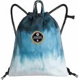 thumbnail image 1 of Drawstring Backpack with Wet Pocket Sport Gym String Bag Sackpack Water Resistant Nylon for Women Men Children, 1 of 4