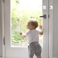 thumbnail image 5 of Paquete de 2 cerraduras de seguridad para niños para puerta de refrigerador, color blanco, 5 of 5