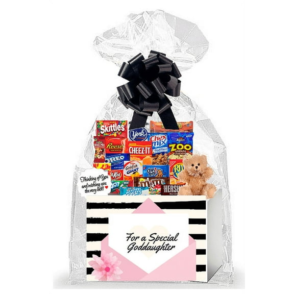 For A Special Goddaughter Thinking of You Cookies, Candy & More Care Package Assortment Variety Gift Box Bundle Set