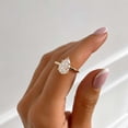 thumbnail image 4 of vylahjewellery Pear Cut Moissanite 4 Prong Engagement Ring, 10K Vermeil Yellow Gold Ring, Wedding Ring with Matching Band, Promise Bridal Ring, 4 of 6