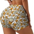 thumbnail image 1 of Balery Giraffes Head Pantalones cortos de entrenamiento estampados para mujer, sin costuras, ajustados, para gimnasio, yoga, correr, deportes, ejercicio activo, fitness.-X-Large, 1 of 8