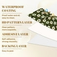 thumbnail image 6 of Peel and Stick Wallpaper 23.6in x 9.8ft Floral White Anemone Flowers Green Leaves Dark Contact Paper Vinyl Waterproof Self Adhesive Wall Paper for Bedroom Shelf Cabinet Renter Friendly, 6 of 8